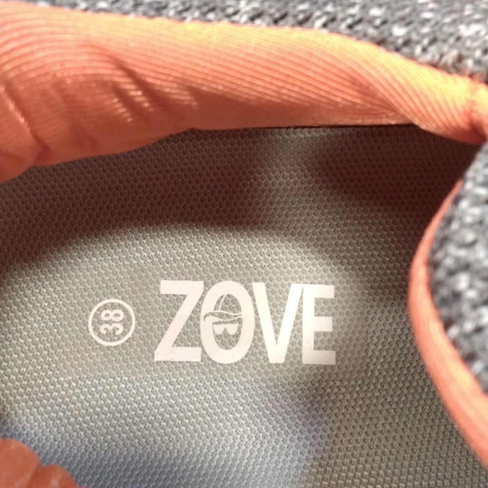 Gray Slip-On Sneakers with Orange Lining - Picture 2 of 3